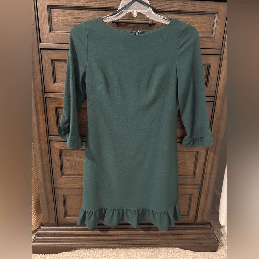 Jessica Howard Forest Green Long Sleeve Dress